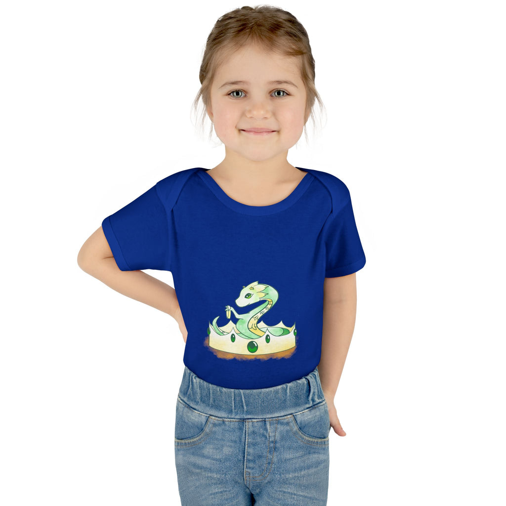 Dragonlings Green Wyrmling: Infant Baby Rib Bodysuit