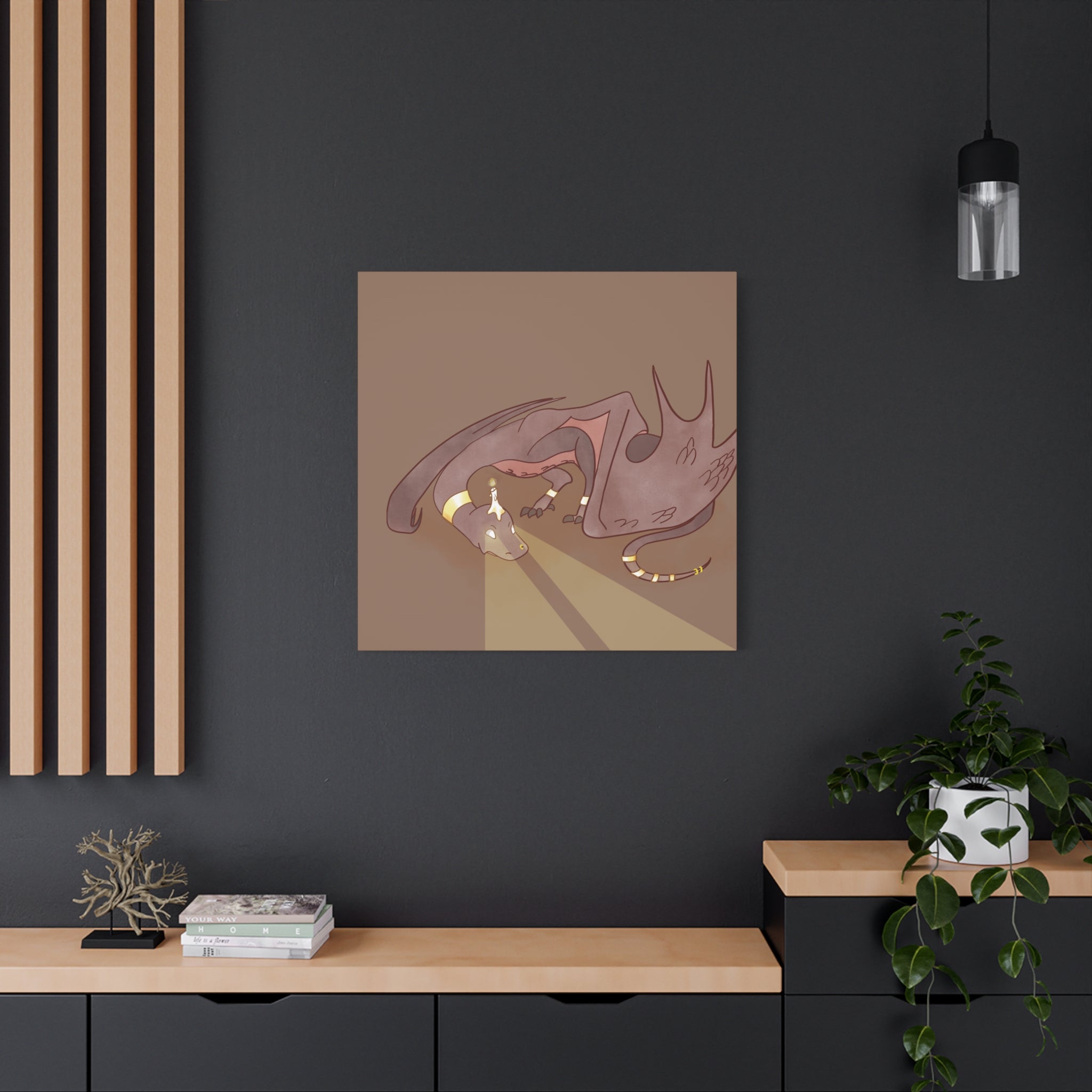 Excavator Wyvern: Canvas Gallery Wrap