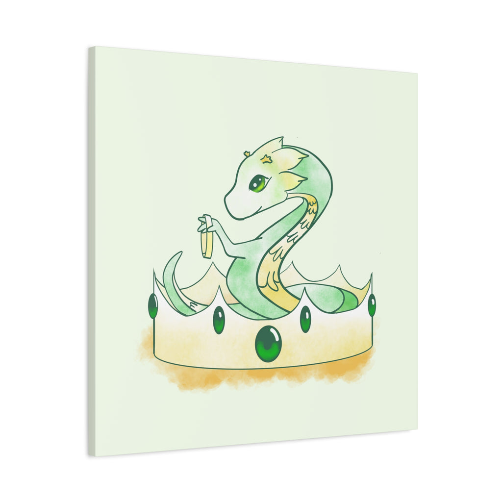 Green Wyrmling: Canvas Gallery Wrap