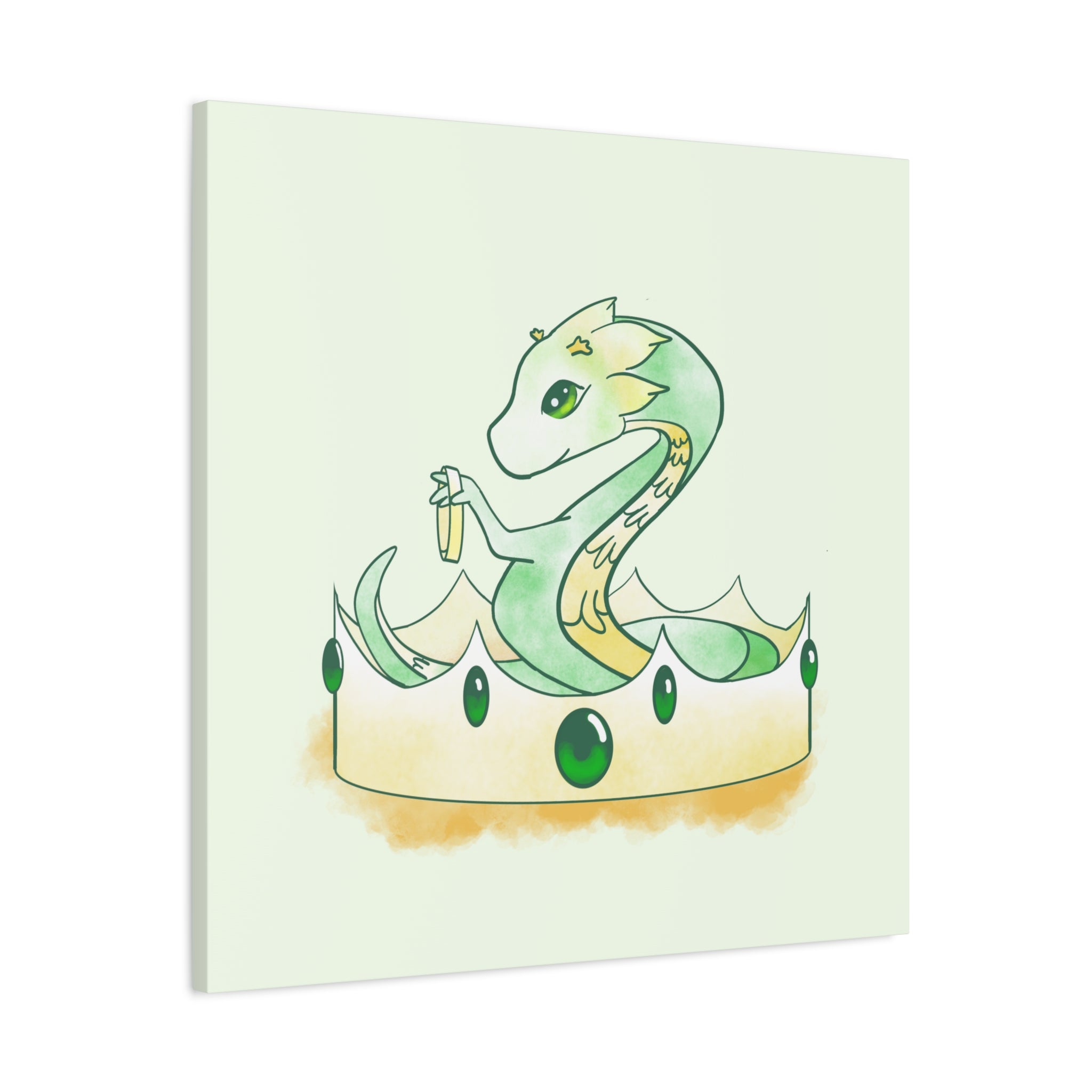 Green Wyrmling: Canvas Gallery Wrap