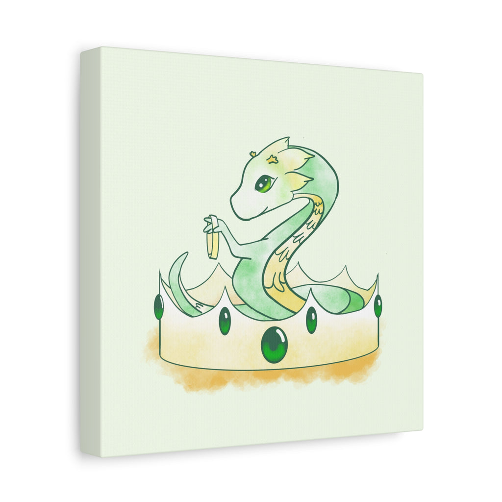 Green Wyrmling: Canvas Gallery Wrap