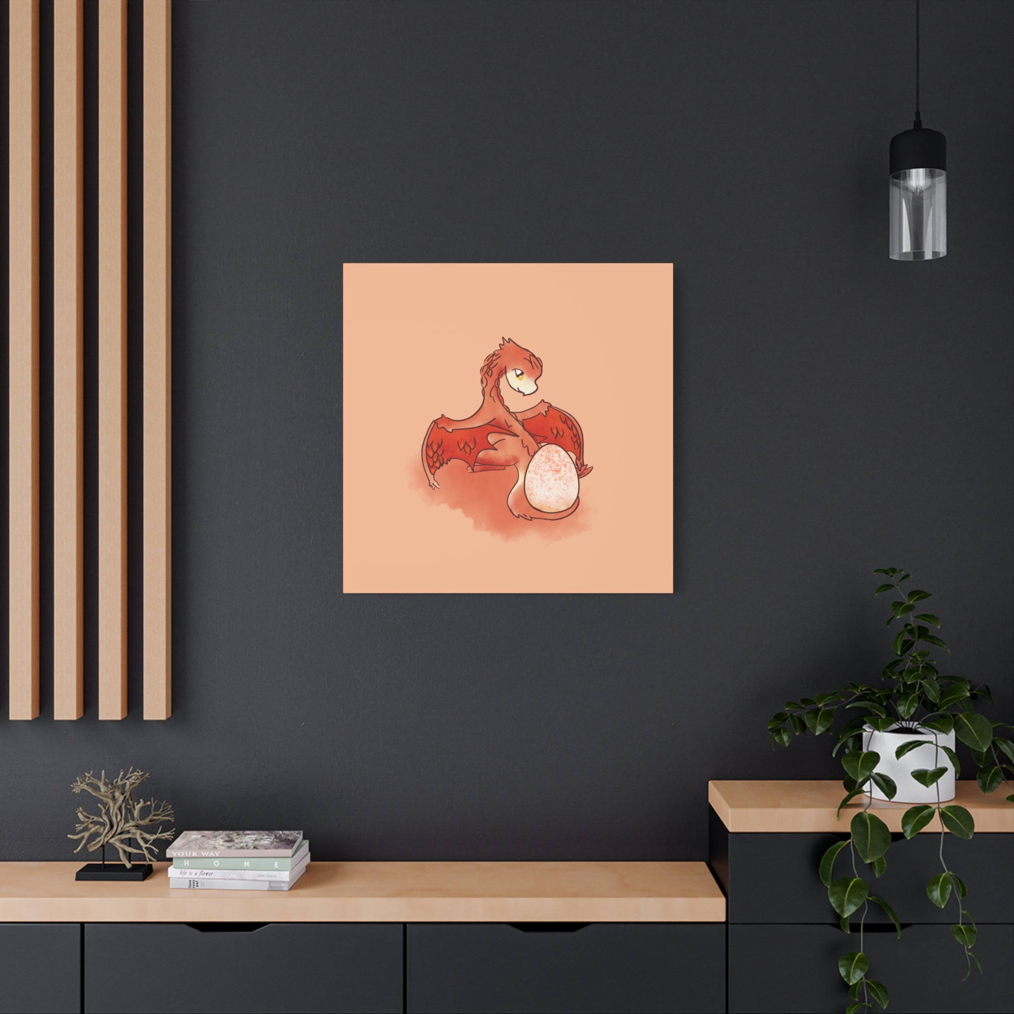 Red Hatchling: Canvas Gallery Wrap