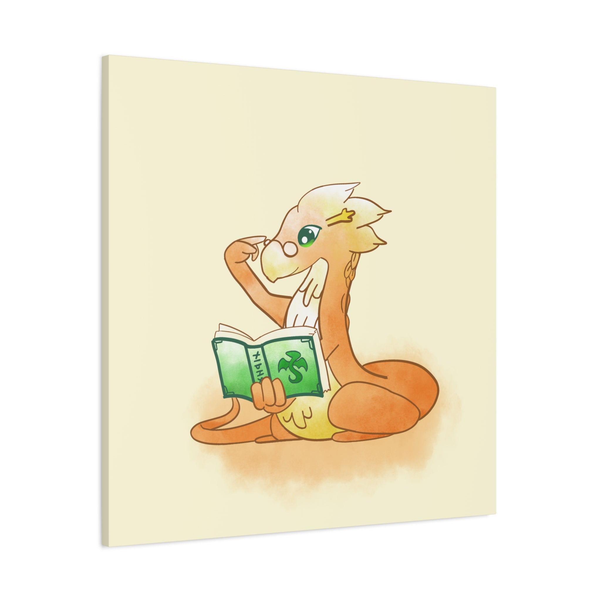 Book Wyrm: Canvas Gallery Wrap