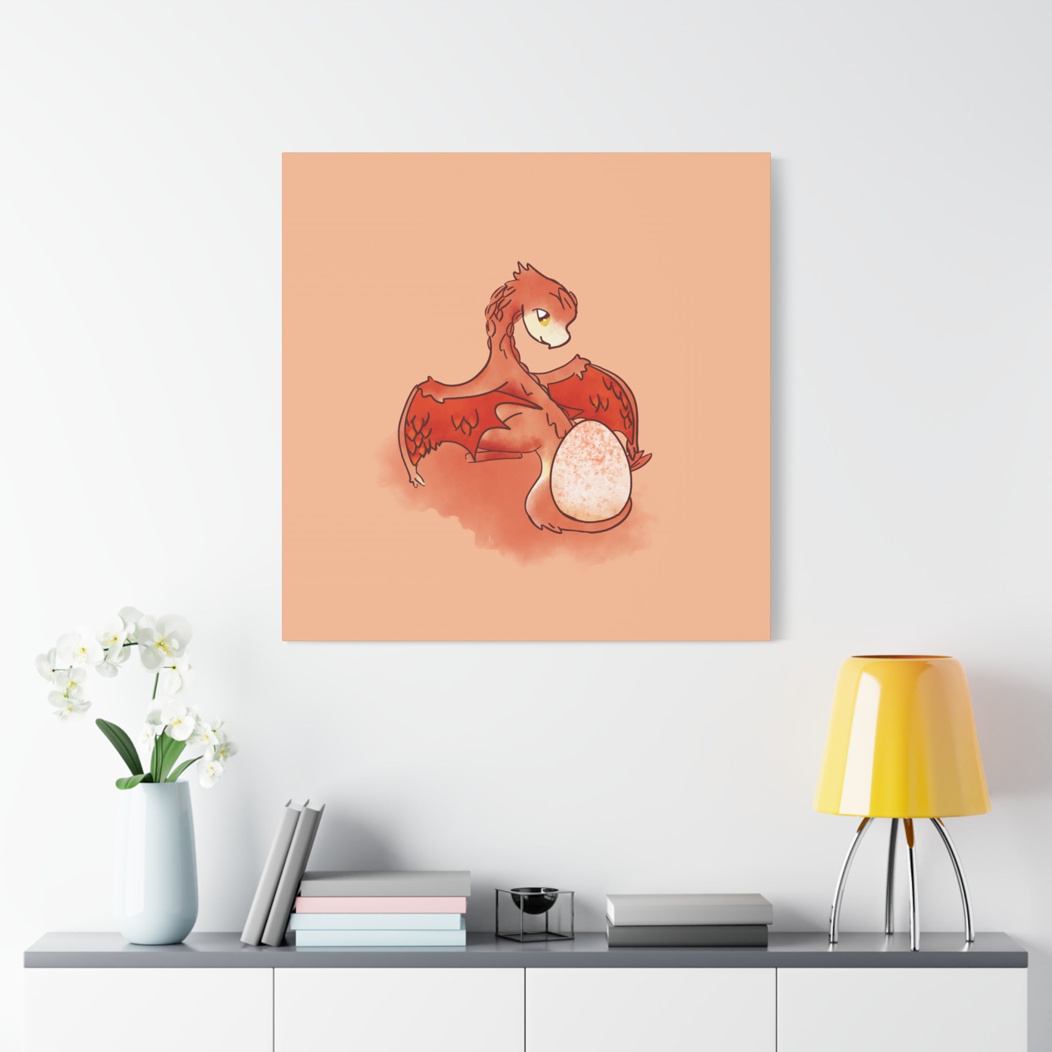 Red Hatchling: Canvas Gallery Wrap