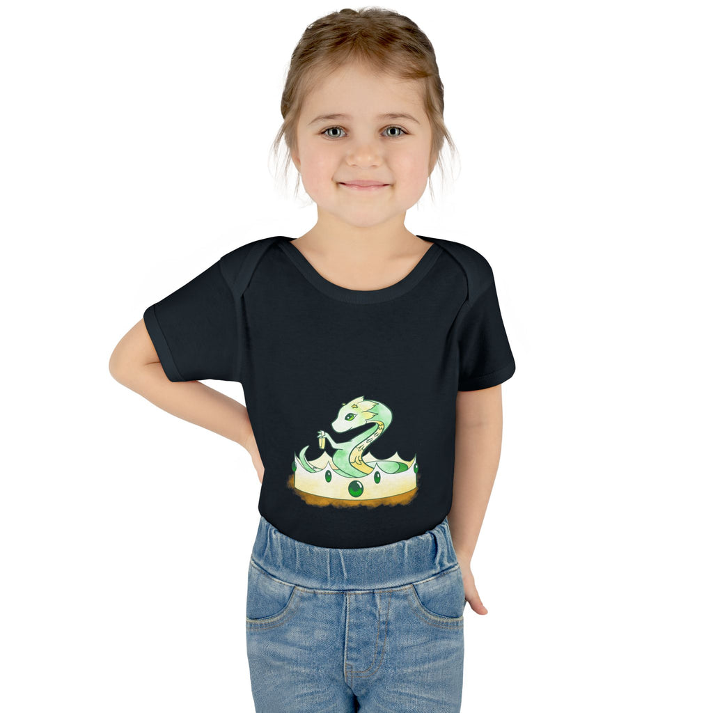Dragonlings Green Wyrmling: Infant Baby Rib Bodysuit