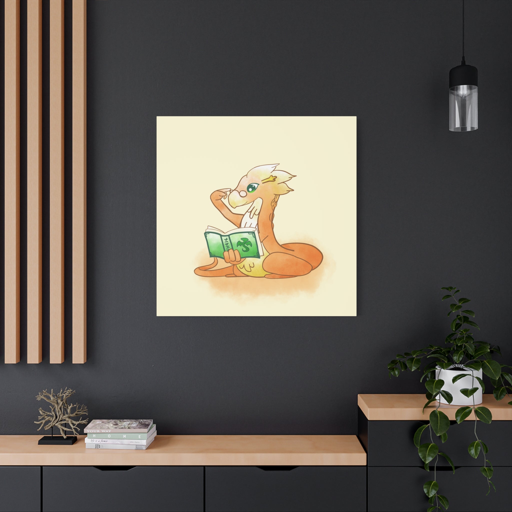 Book Wyrm: Canvas Gallery Wrap