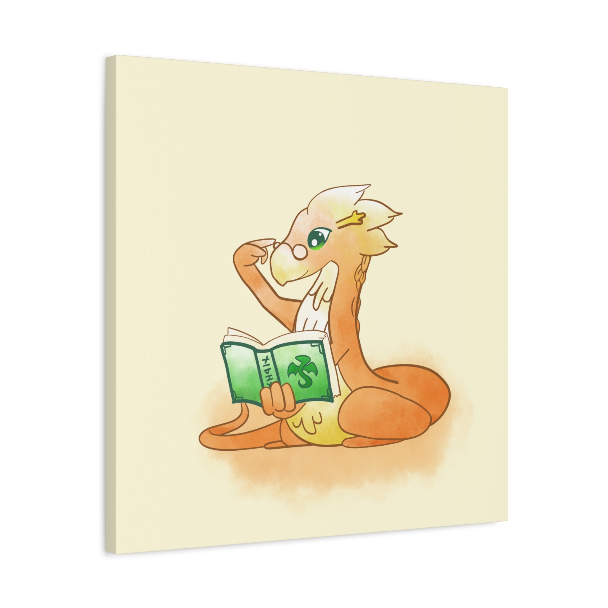 Book Wyrm: Canvas Gallery Wrap