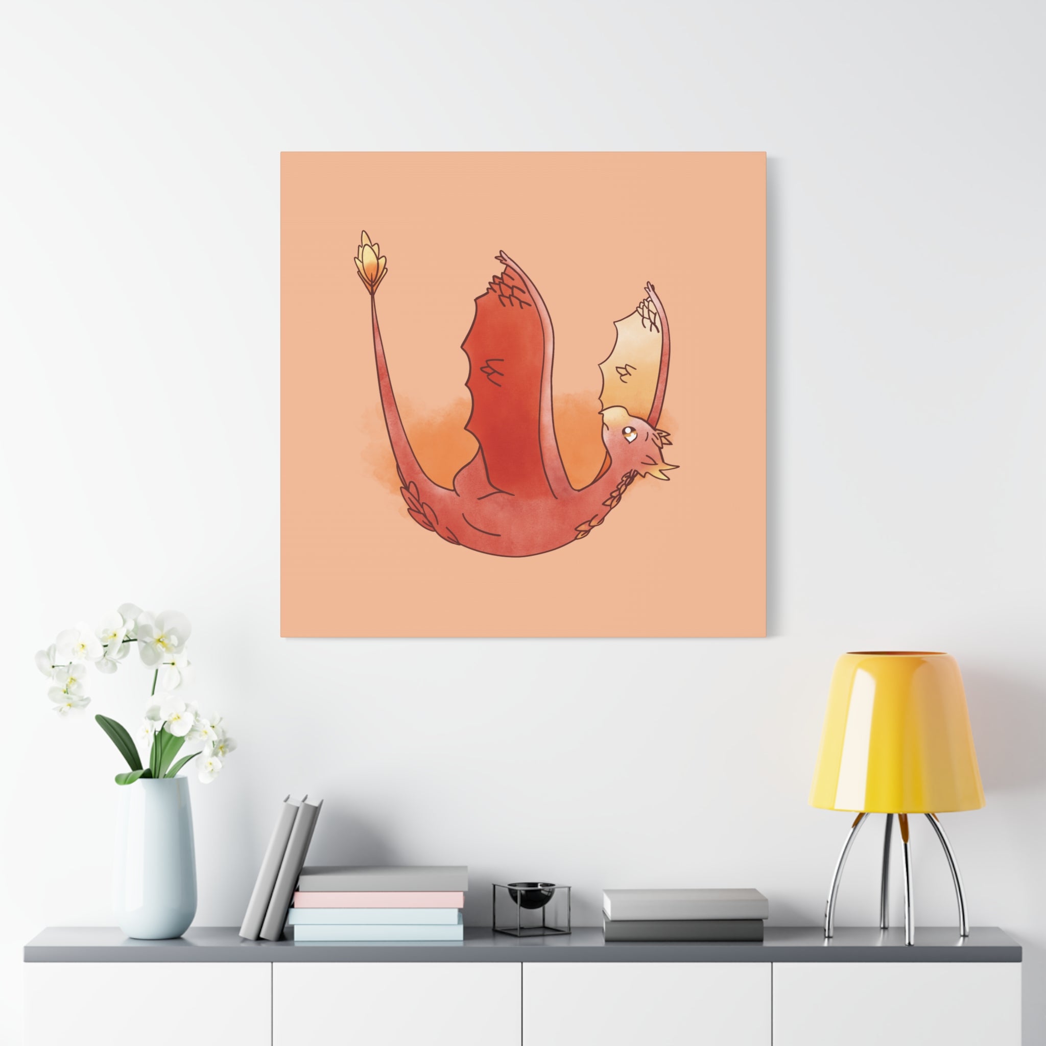 Fledgling Wyvern: Canvas Gallery Wrap