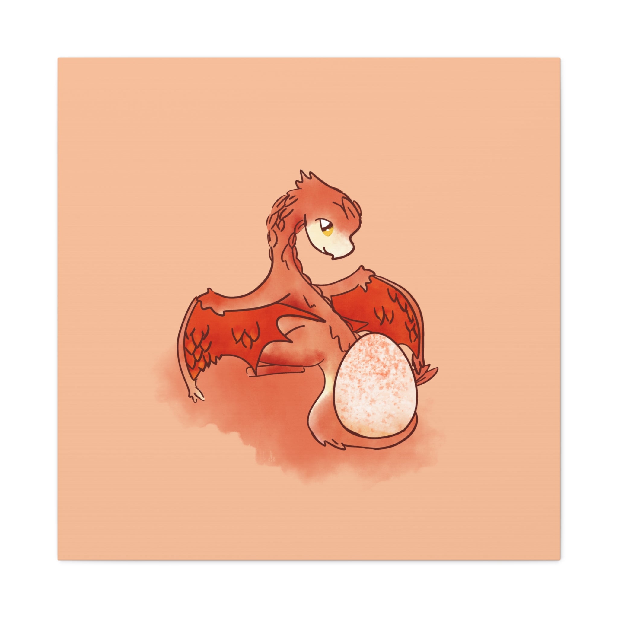 Red Hatchling: Canvas Gallery Wrap