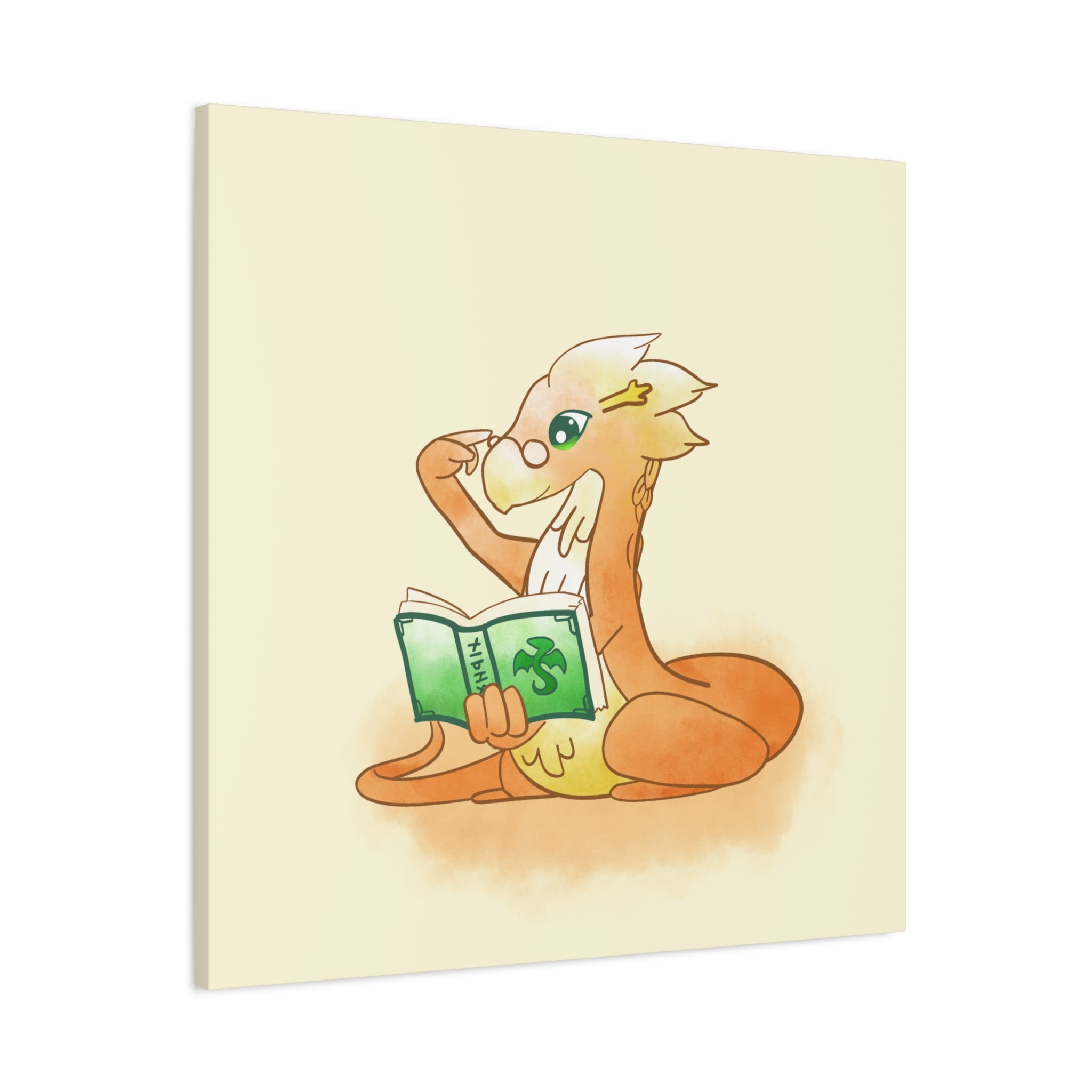 Book Wyrm: Canvas Gallery Wrap