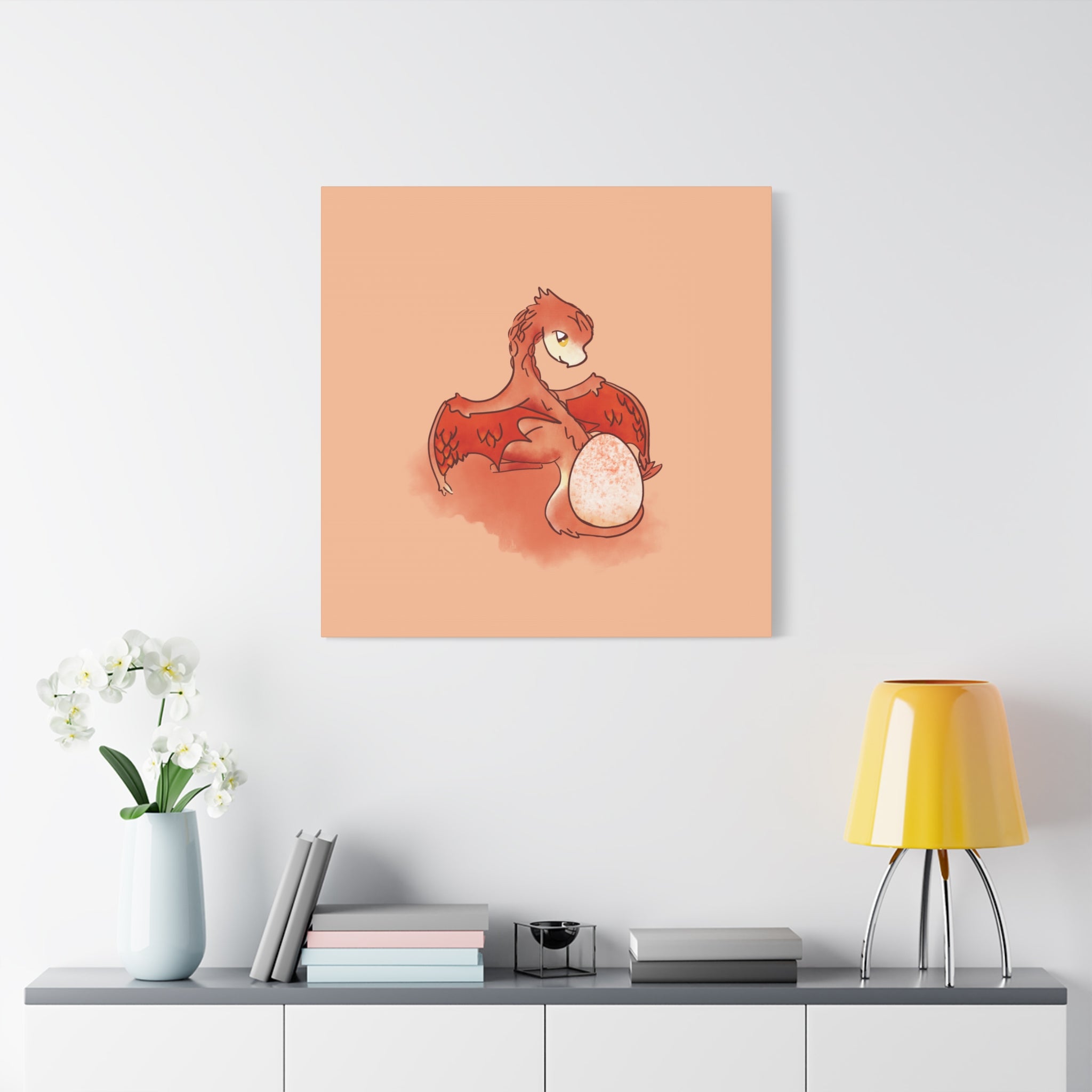 Red Hatchling: Canvas Gallery Wrap
