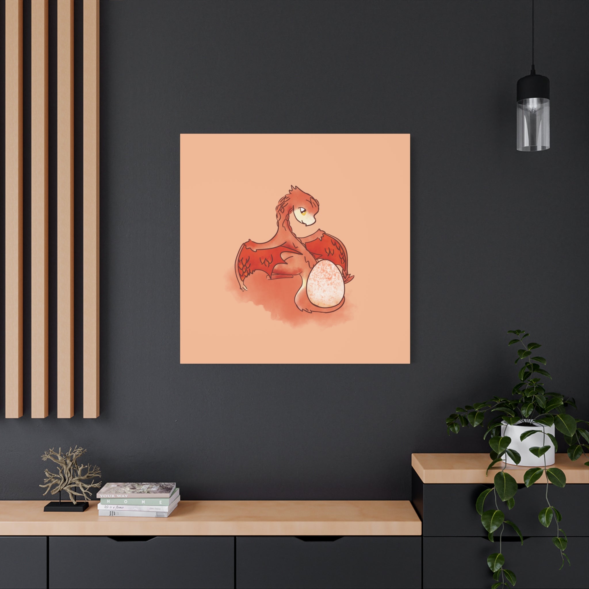 Red Hatchling: Canvas Gallery Wrap