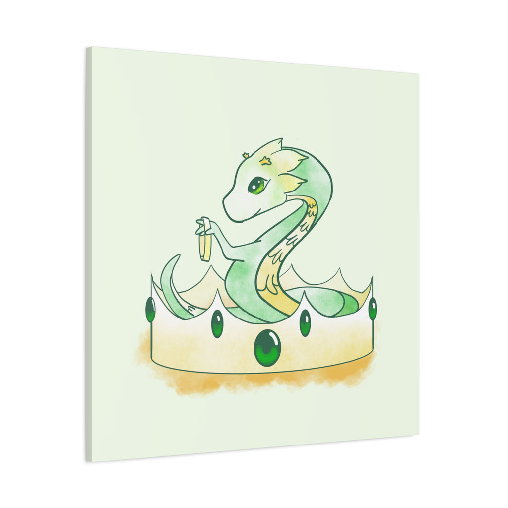 Green Wyrmling: Canvas Gallery Wrap