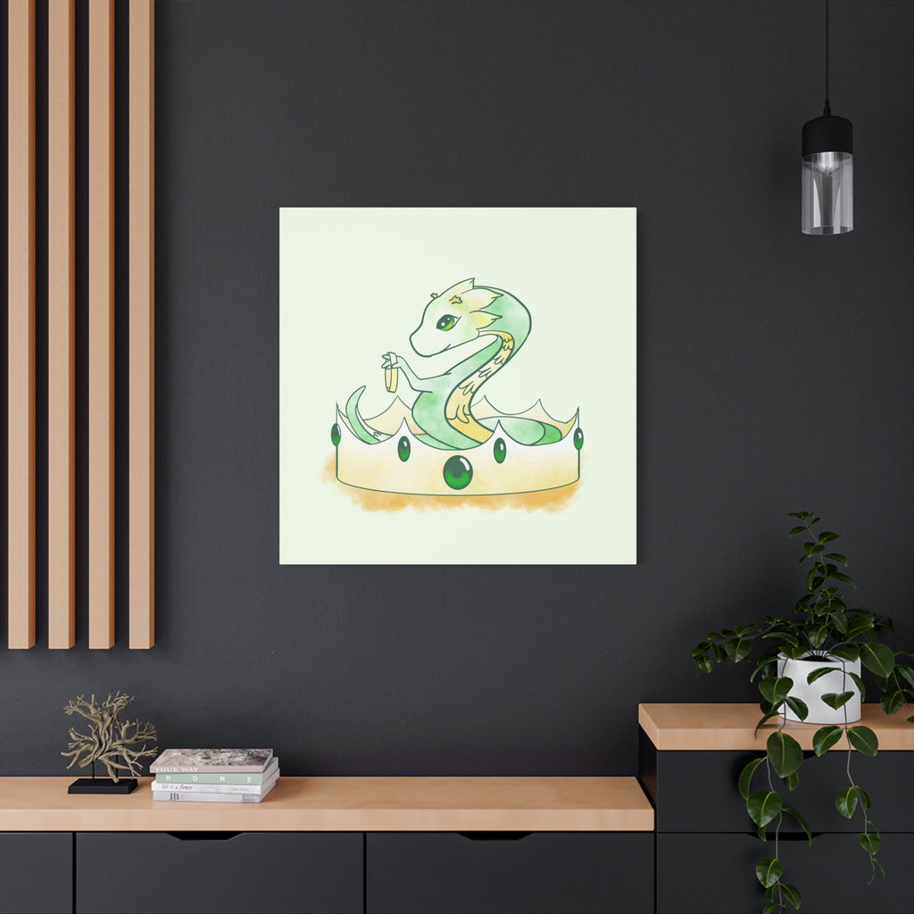 Green Wyrmling: Canvas Gallery Wrap