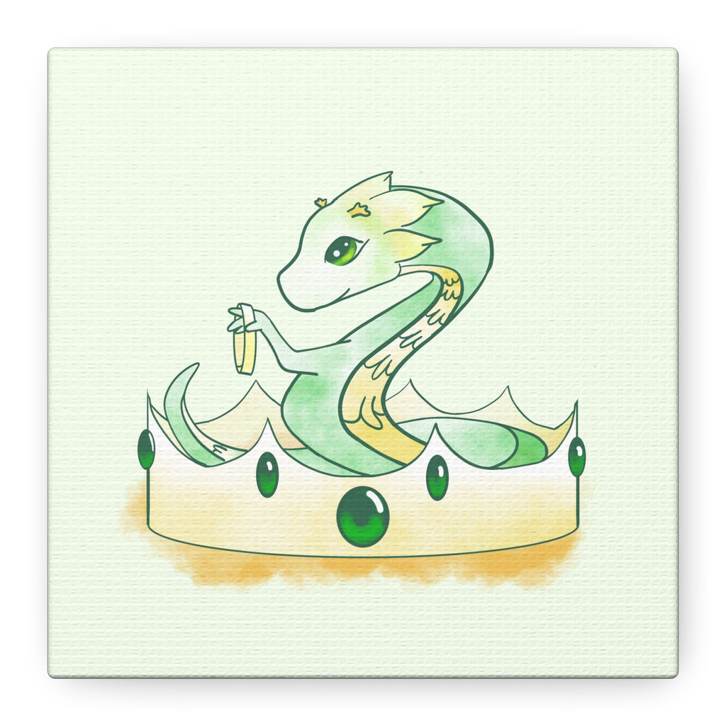 Green Wyrmling: Canvas Gallery Wrap