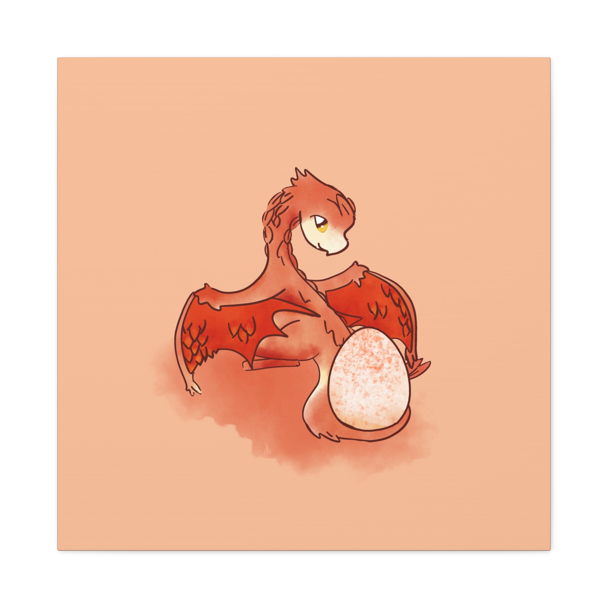 Red Hatchling: Canvas Gallery Wrap