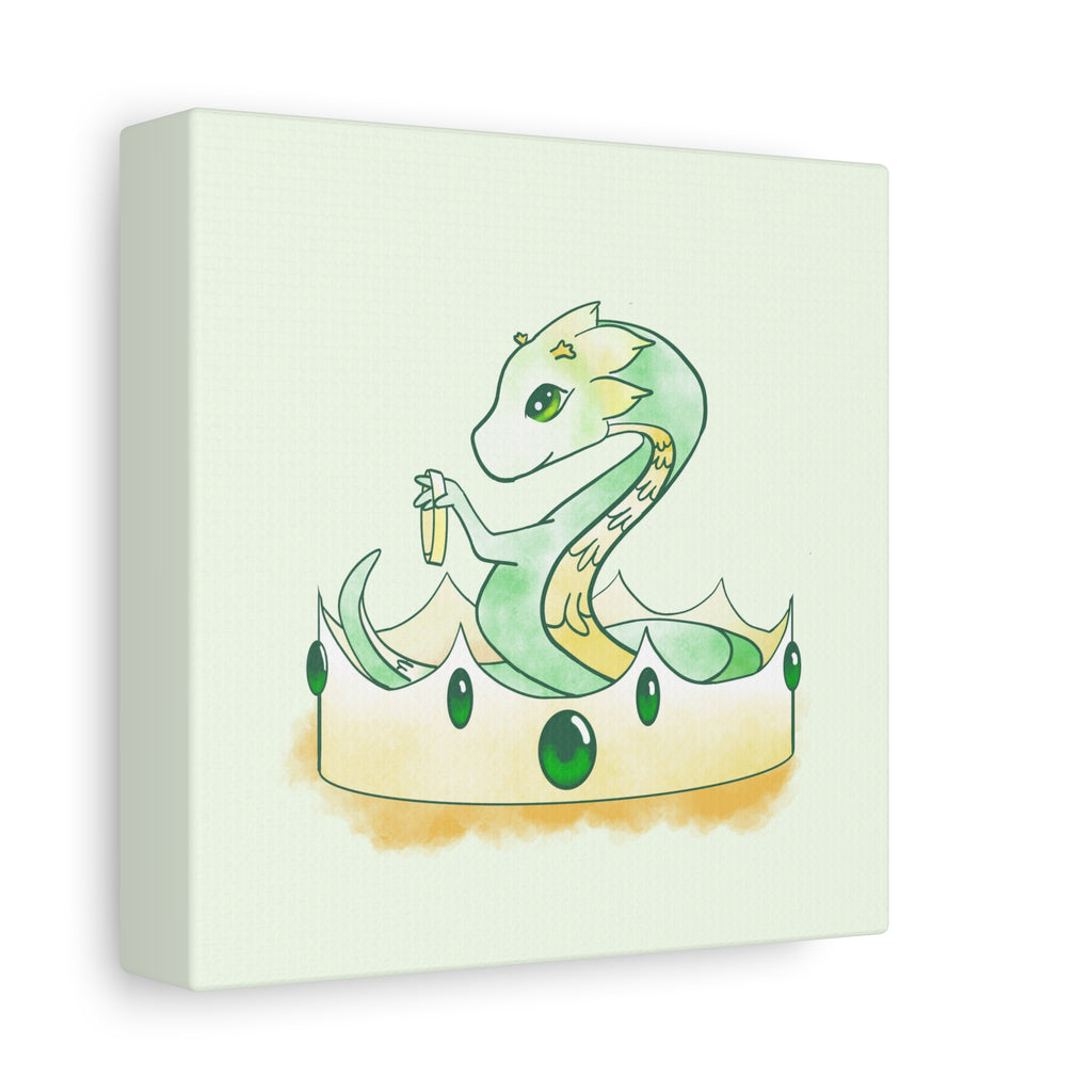 Green Wyrmling: Canvas Gallery Wrap