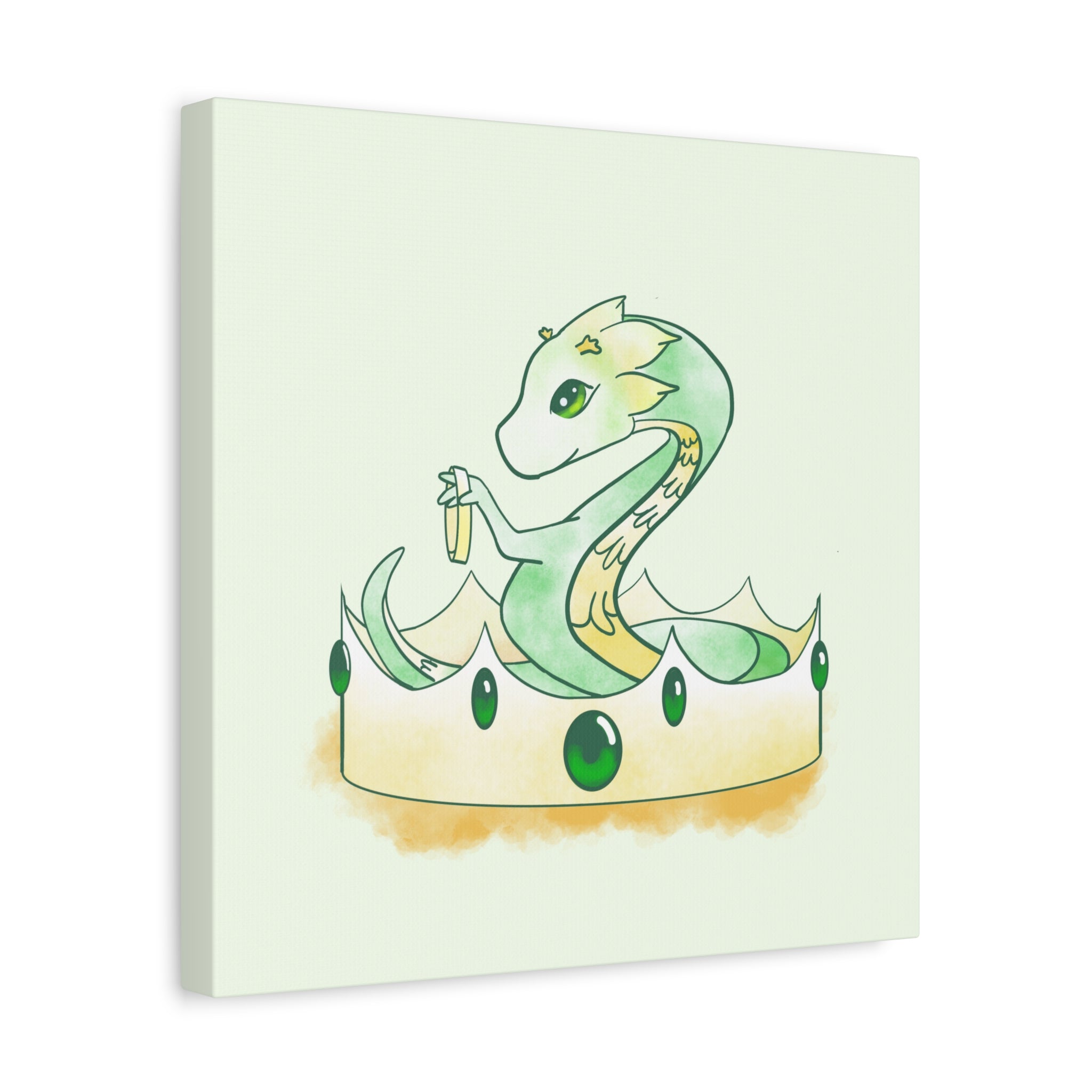 Green Wyrmling: Canvas Gallery Wrap