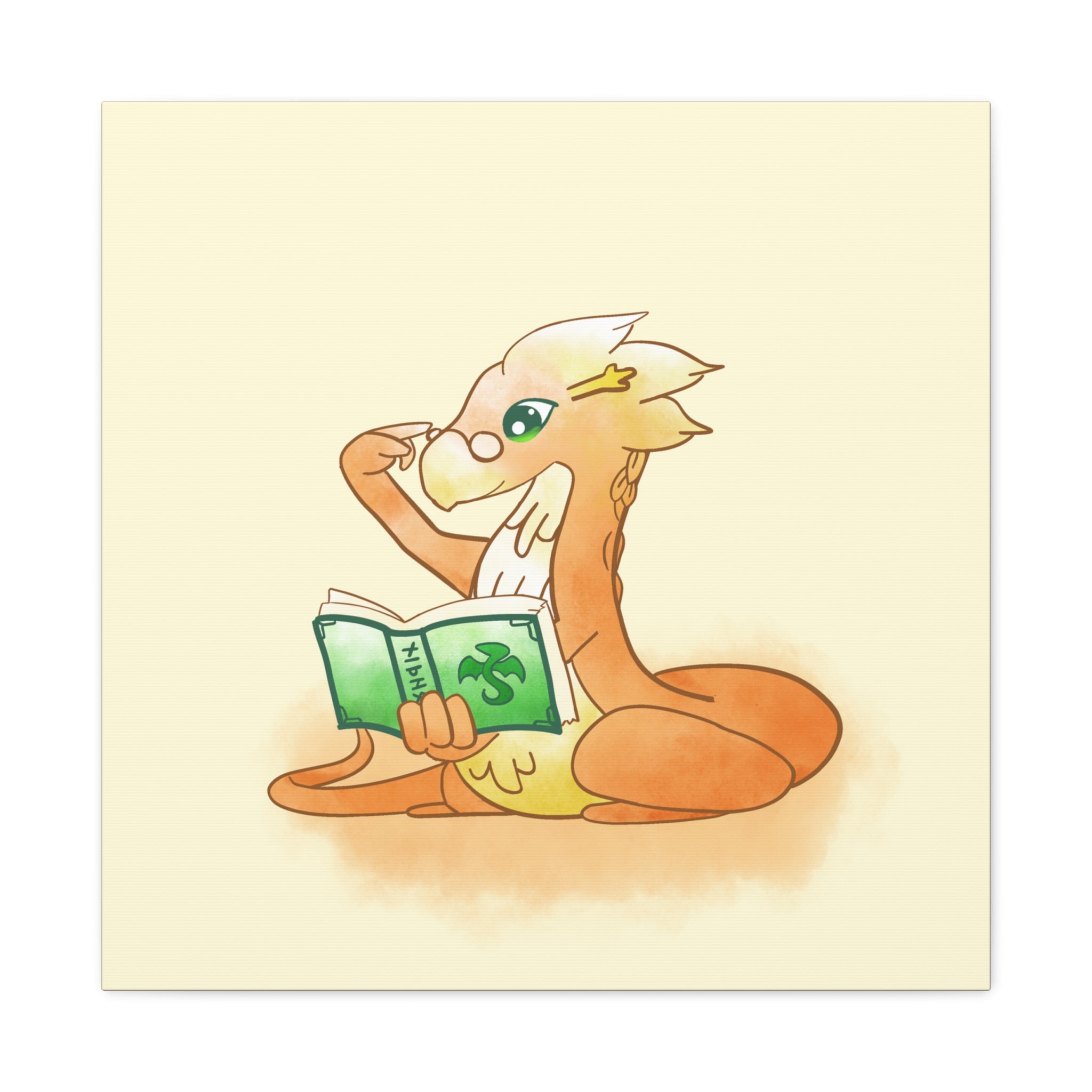 Book Wyrm: Canvas Gallery Wrap