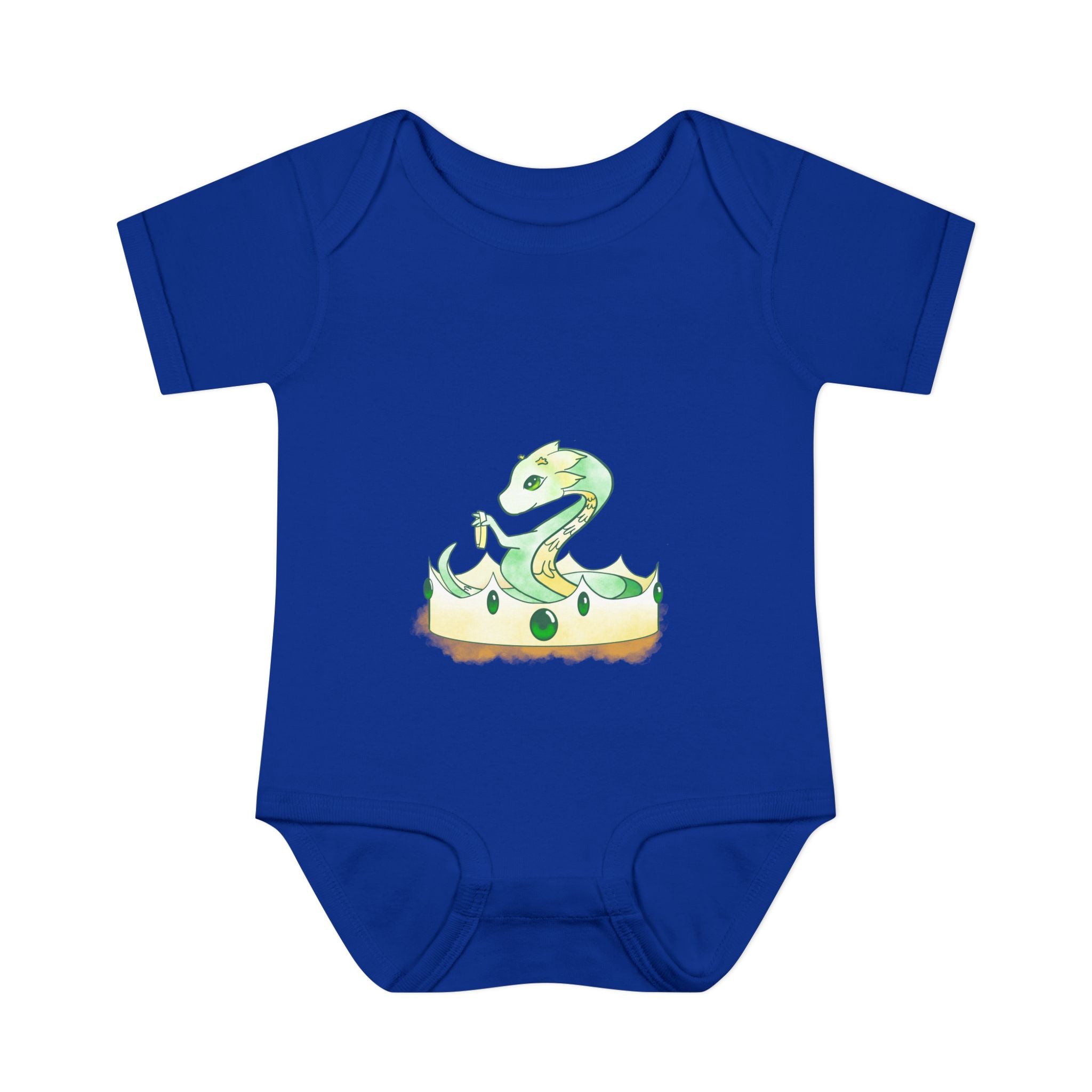 Dragonlings Green Wyrmling: Infant Baby Rib Bodysuit