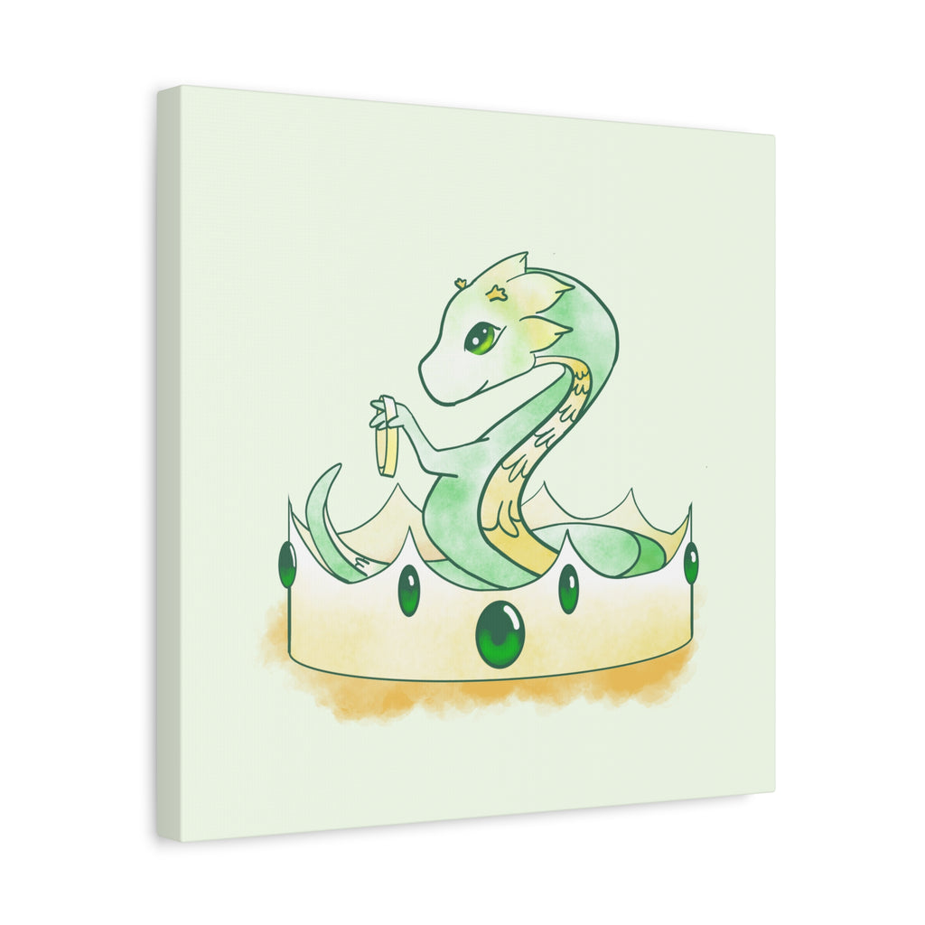 Green Wyrmling: Canvas Gallery Wrap