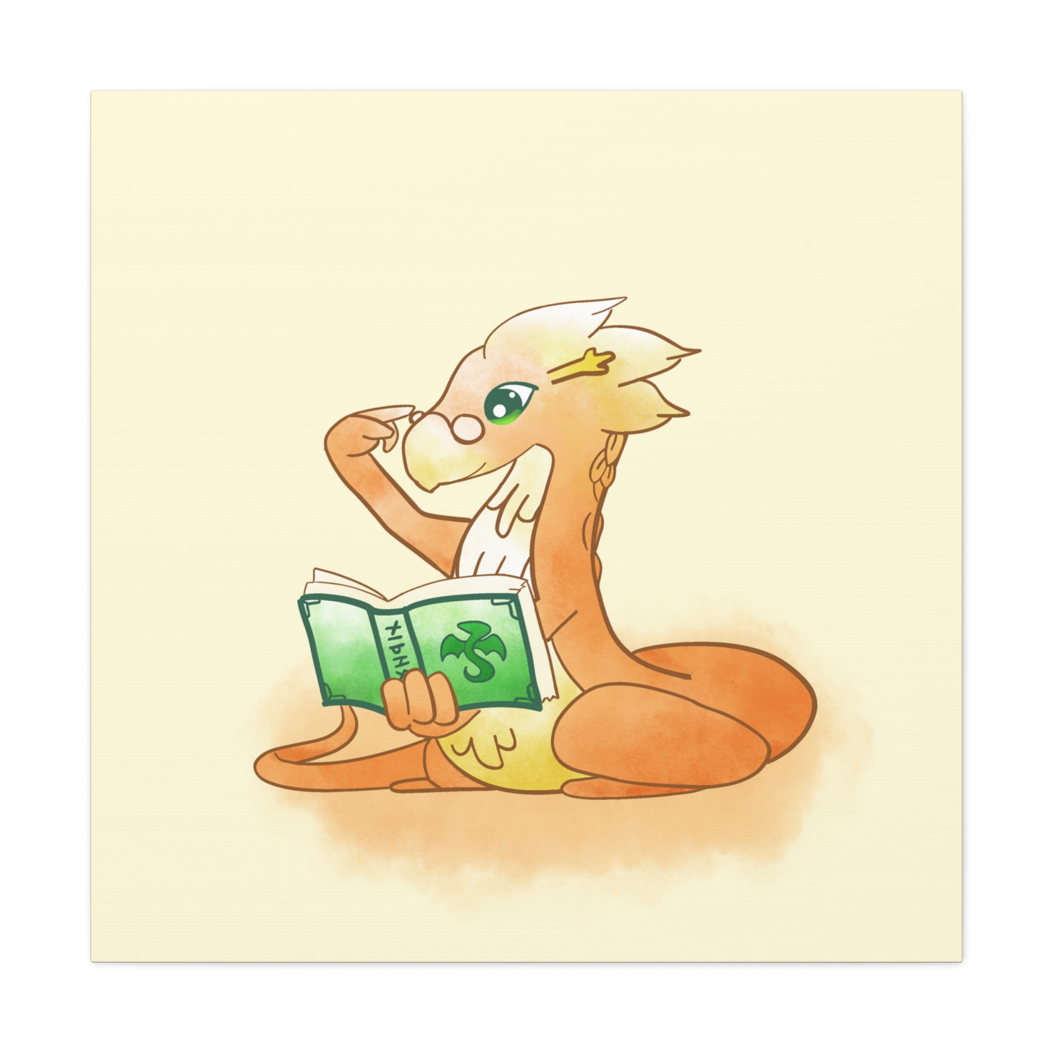 Book Wyrm: Canvas Gallery Wrap