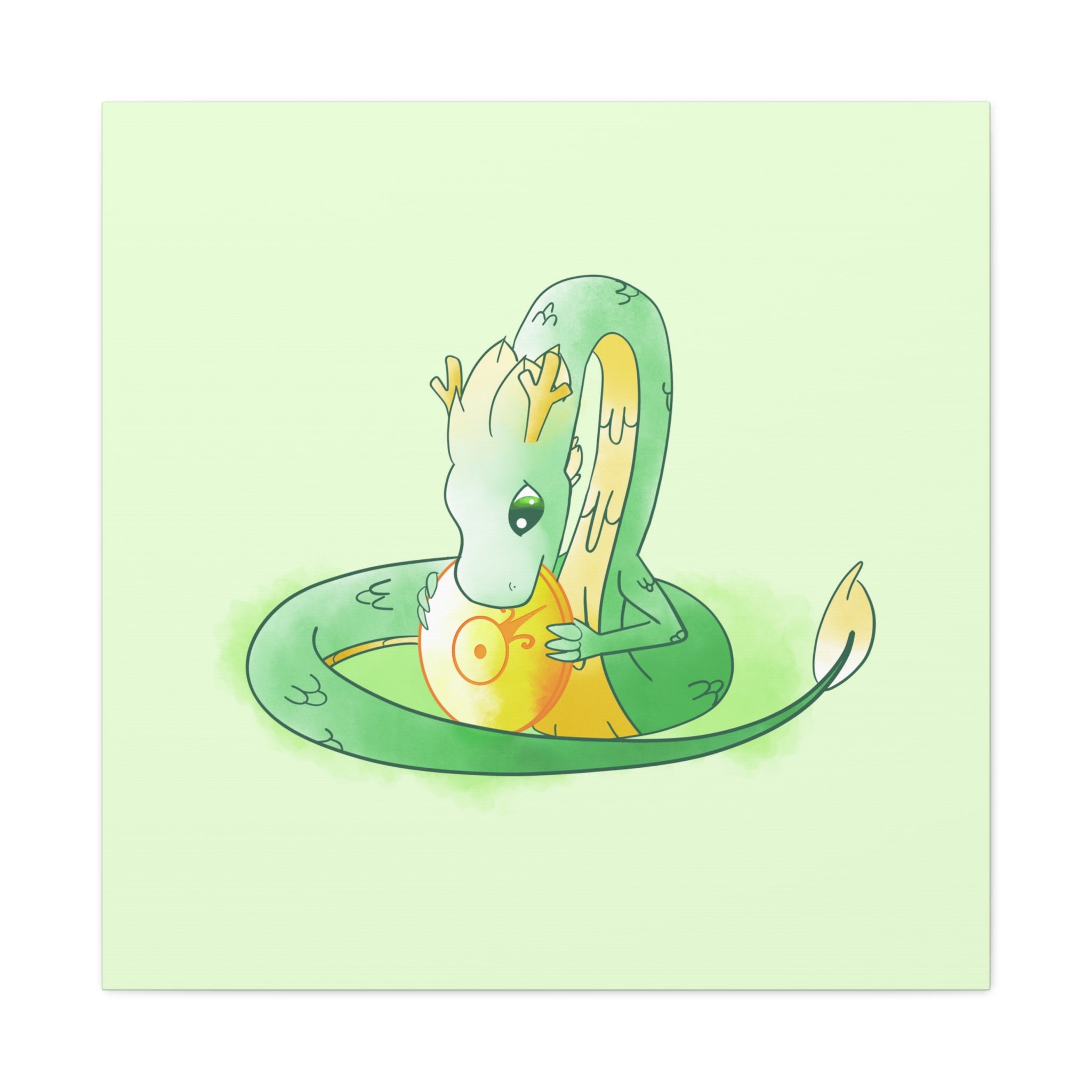 Snakelet Wyrm: Canvas Gallery Wrap