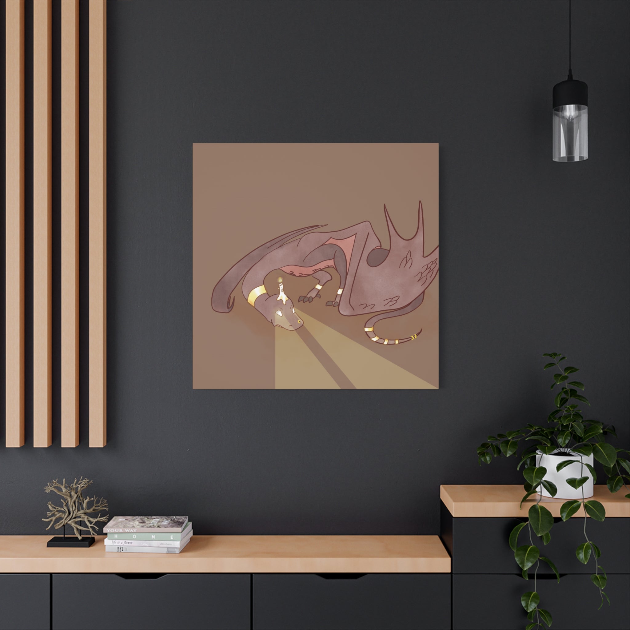 Excavator Wyvern: Canvas Gallery Wrap