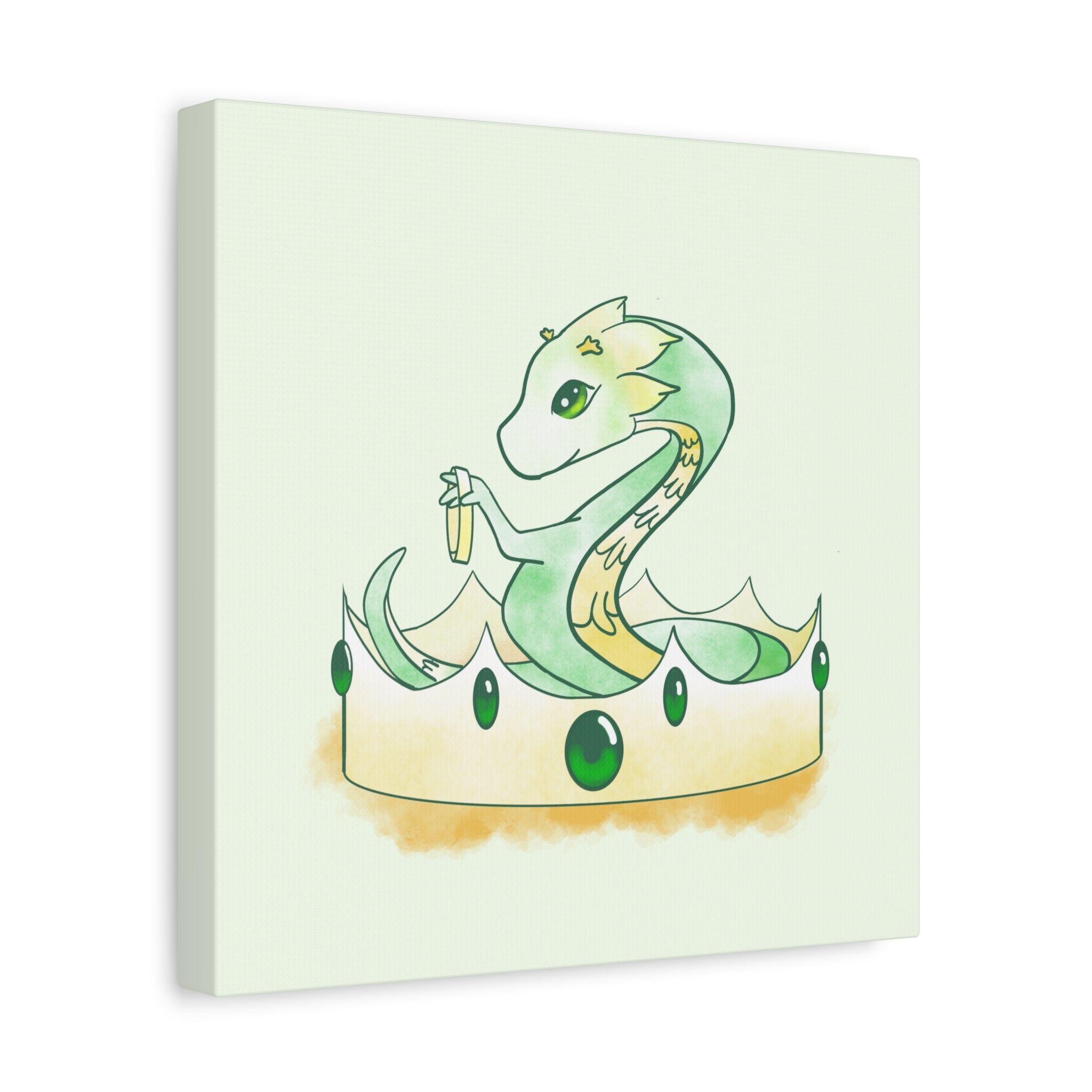 Green Wyrmling: Canvas Gallery Wrap