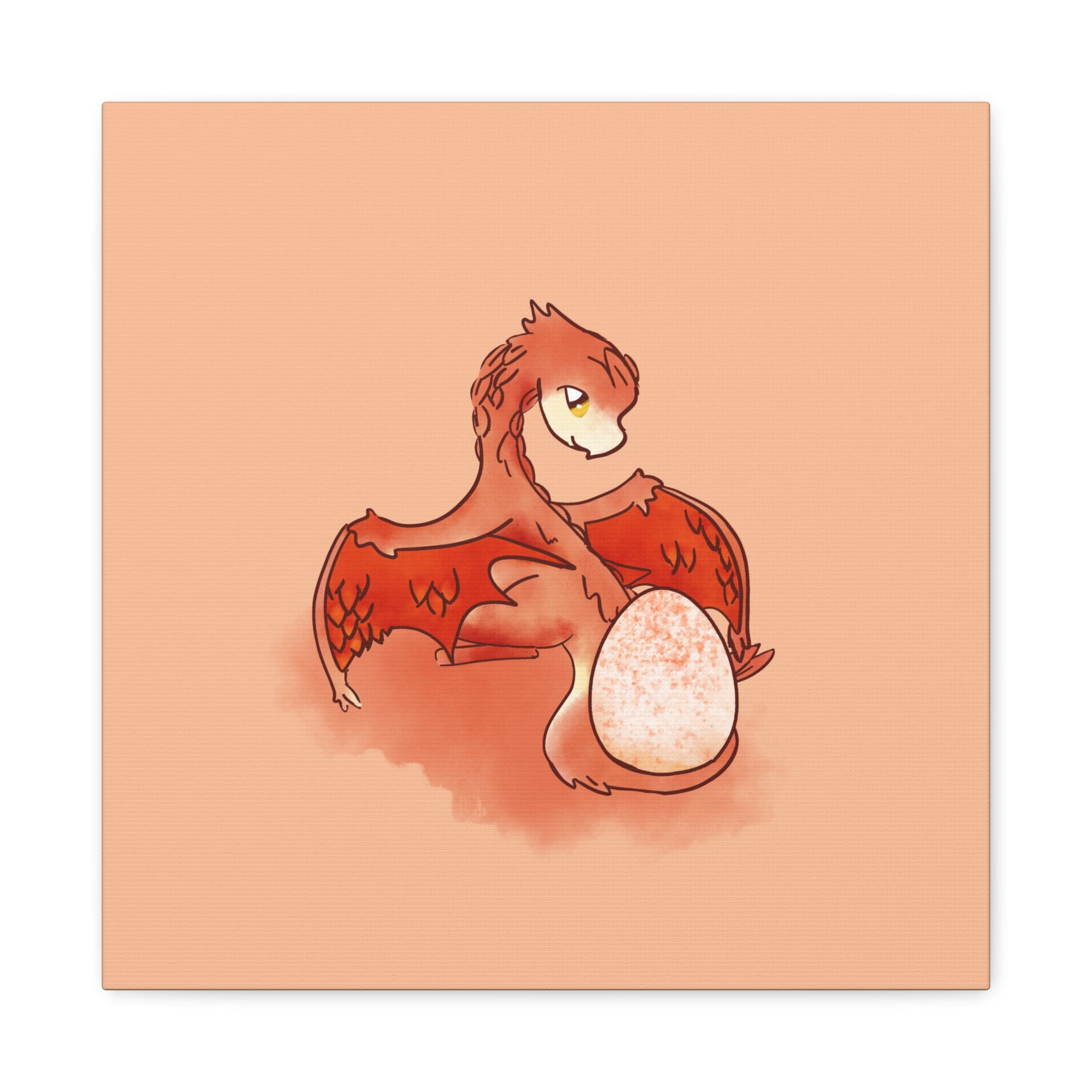 Red Hatchling: Canvas Gallery Wrap