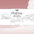 Dragonlings Print-and-Play Coloring Book: Big Dragons