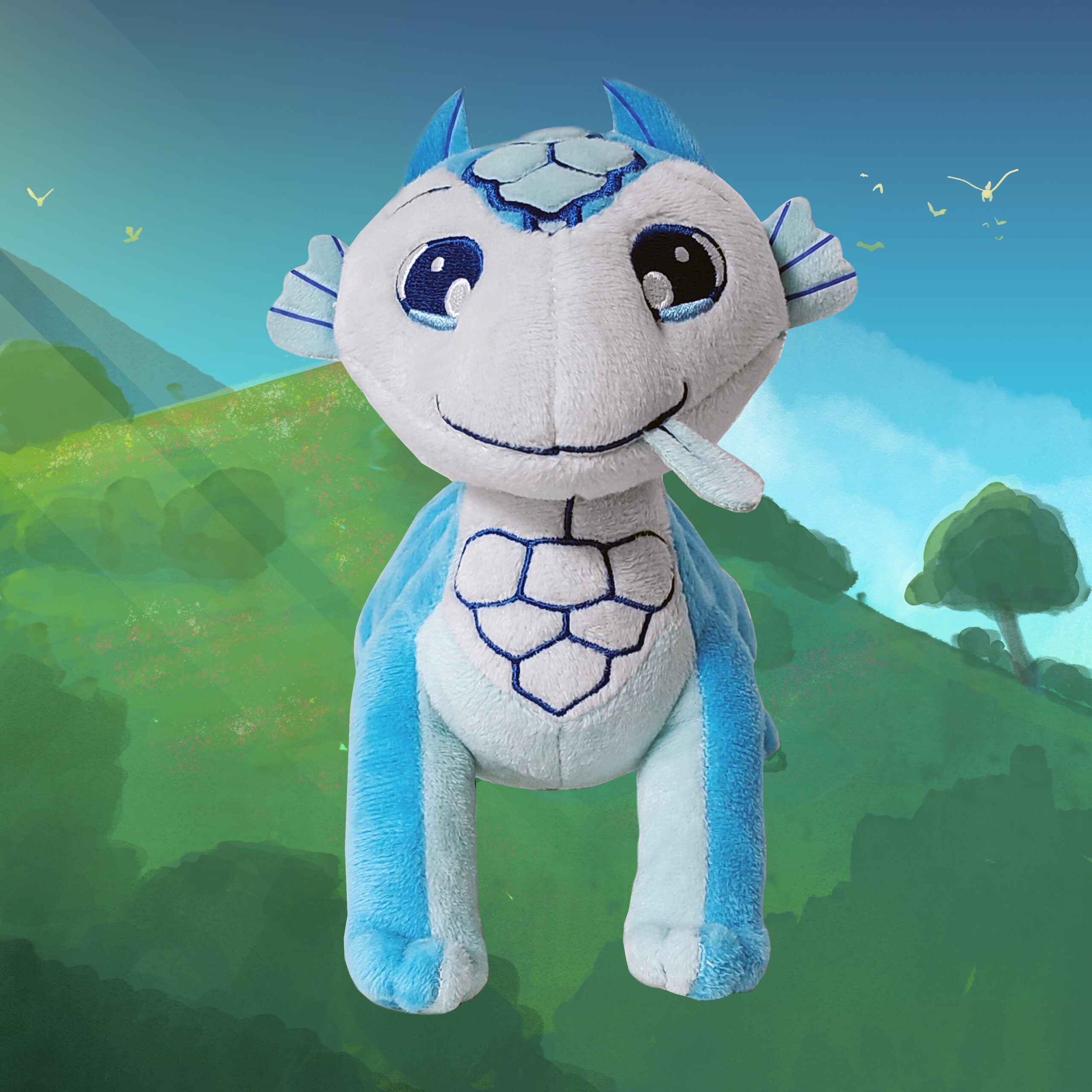 Dragonlings Blue Whelp Plushie image 0